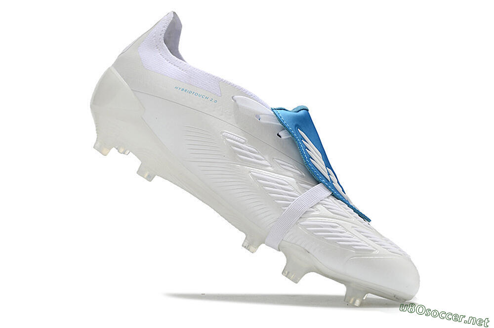 Men's Adidas Predator Elite Foldover Tongue FG Football Boots - White/Blue 4