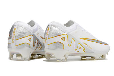 Men's Nike Air Zoom Mercurial Vapor 15 Elite FG Football Boots - White/Silver/Gold
