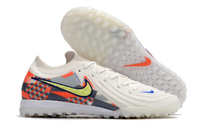 Men's Nike Phantom GX 2 Elite TF Football Shoes - White/Yellow/Blue/Orange