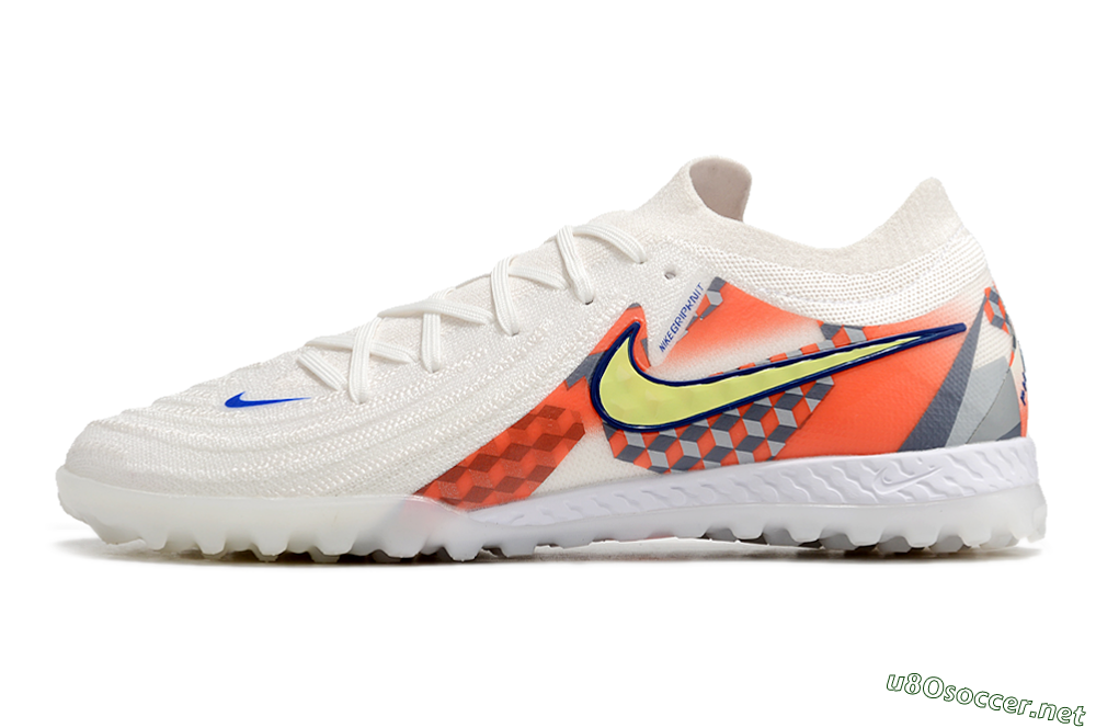 Men's Nike Phantom GX 2 Elite TF Football Shoes - White/Yellow/Blue/Orange 0