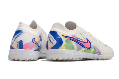Men's Nike Phantom GX 2 Elite TF Football Shoes - White/Blue/Pink/Yellow