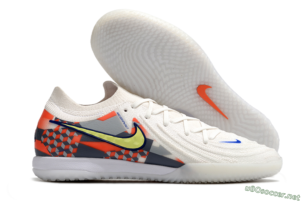 Men's Nike Phantom GX 2 Elite IC Football Shoes - White/Yellow/Blue/Orange 2