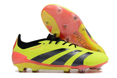 Men's Adidas Predator Elite FG Football Boots - Yellow/Black/Orange