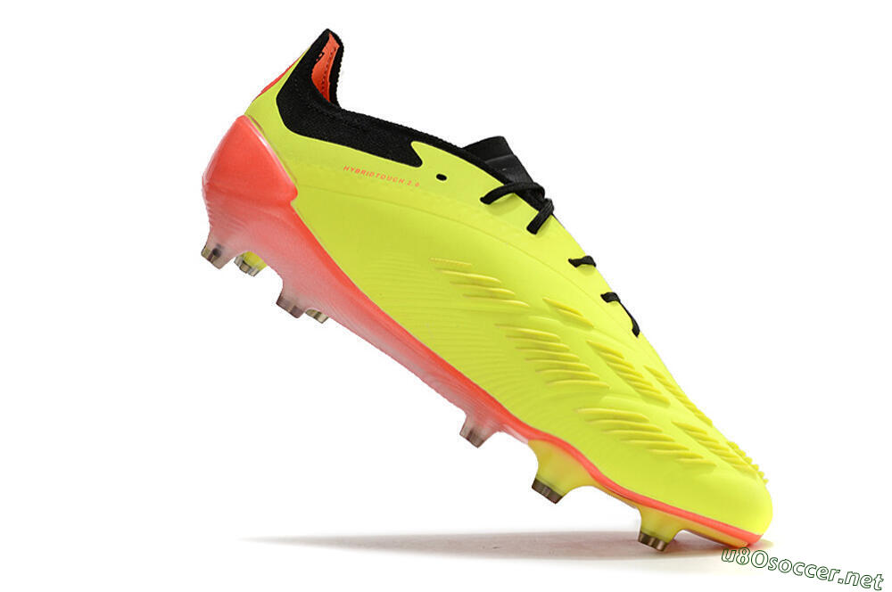 Men's Adidas Predator Elite FG Football Boots - Yellow/Black/Orange 5