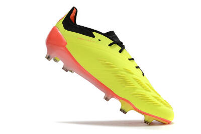 Men's Adidas Predator Elite FG Football Boots - Yellow/Black/Orange