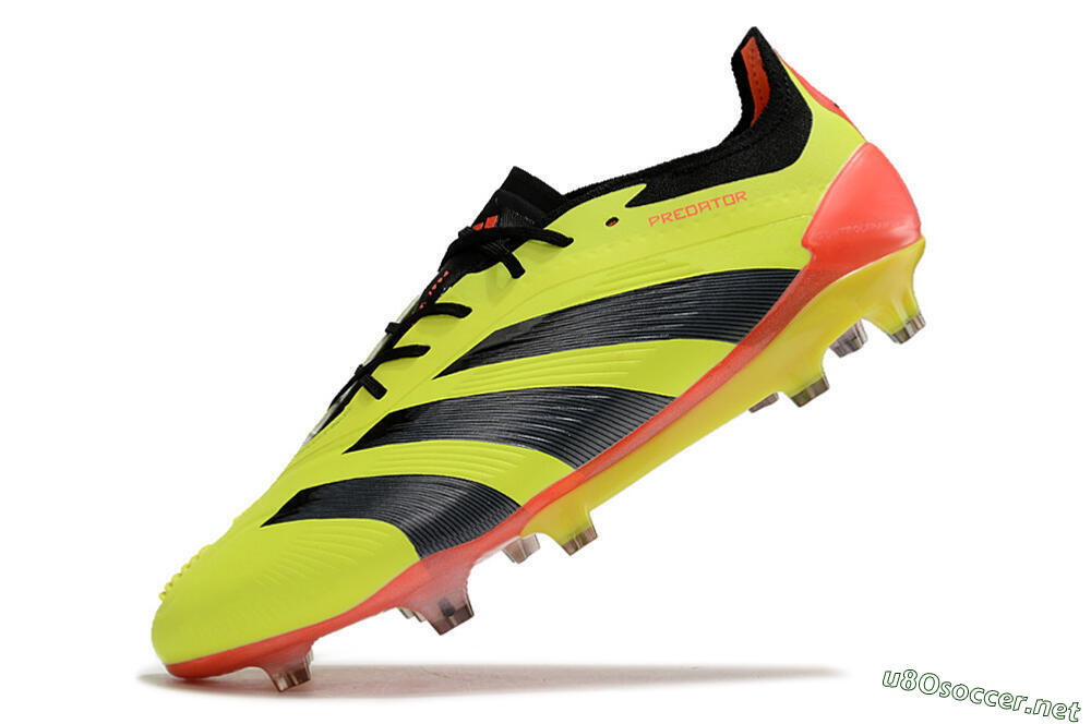 Men's Adidas Predator Elite FG Football Boots - Yellow/Black/Orange 4