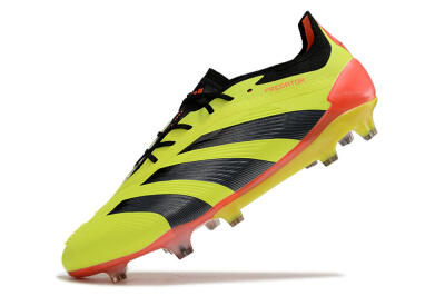 Men's Adidas Predator Elite FG Football Boots - Yellow/Black/Orange