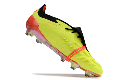 Men's Adidas Predator Elite Foldover Tongue FG Football Boots - Yellow/Black/Orange
