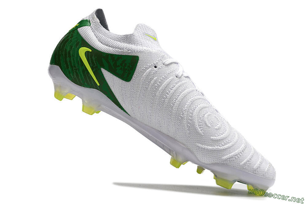 Men's Nike Phantom Luna Elite NU FG Football Boots - White/Green/Yellow 4