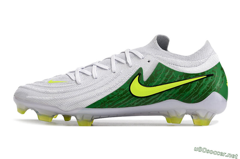 Men's Nike Phantom Luna Elite NU FG Football Boots - White/Green/Yellow 0