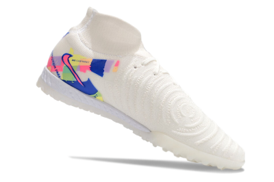 Men's Nike Phantom Luna Elite NU TF Football Shoes - White/Blue/Pink/Yellow