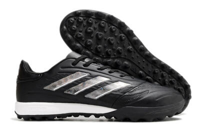 Men's Adidas Copa Pure.3 TF Football Shoes - Black/Sliver/White