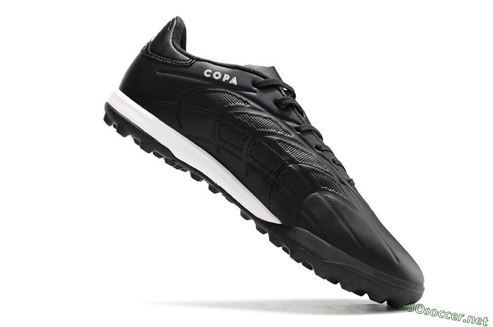 Men's Adidas Copa Pure.3 TF Football Shoes - Black/Sliver/White 4