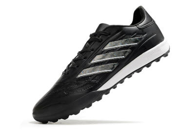 Men's Adidas Copa Pure.3 TF Football Shoes - Black/Sliver/White