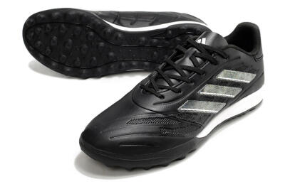 Men's Adidas Copa Pure.3 TF Football Shoes - Black/Sliver/White