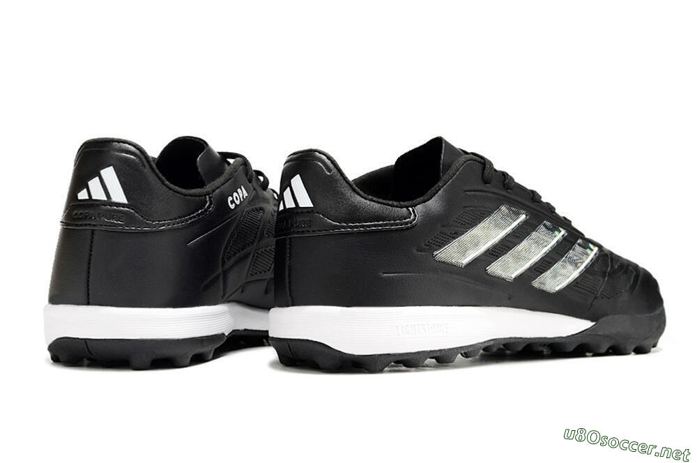 Men's Adidas Copa Pure.3 TF Football Shoes - Black/Sliver/White 6