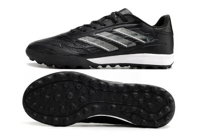 Men's Adidas Copa Pure.3 TF Football Shoes - Black/Sliver/White