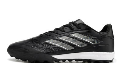 Men's Adidas Copa Pure.3 TF Football Shoes - Black/Sliver/White