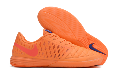 Men's Nike Lunar Gato 2 IC Football Shoes - Orange/Black/Red