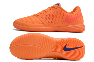 Men's Nike Lunar Gato 2 IC Football Shoes - Orange/Black/Red