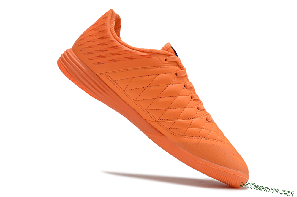 Men's Nike Lunar Gato 2 IC Football Shoes - Orange/Black/Red 4