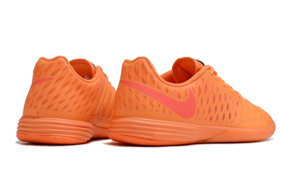 Men's Nike Lunar Gato 2 IC Football Shoes - Orange/Black/Red