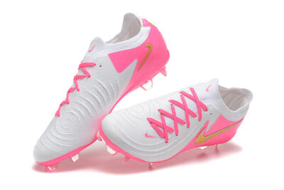 Men's Nike Phantom Luna Elite NU FG Football Boots - White/Pink/Gold