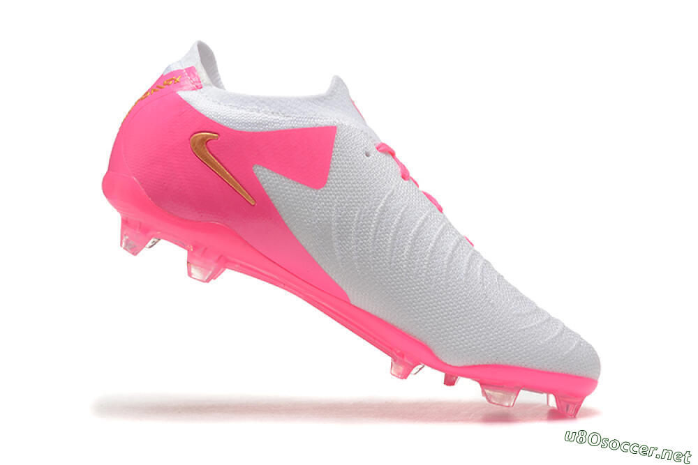Men's Nike Phantom Luna Elite NU FG Football Boots - White/Pink/Gold 8