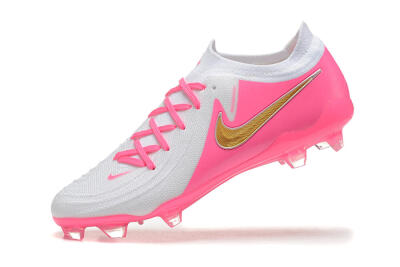 Men's Nike Phantom Luna Elite NU FG Football Boots - White/Pink/Gold