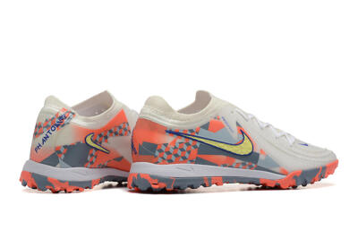 Men's Nike Phantom GX 2 Elite TF Football Shoes - White/Blue/Yellow/Orange