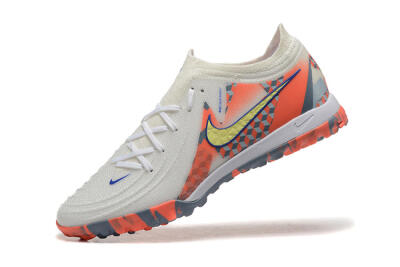 Men's Nike Phantom GX 2 Elite TF Football Shoes - White/Blue/Yellow/Orange