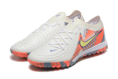 Men's Nike Phantom GX 2 Elite TF Football Shoes - White/Blue/Yellow/Orange