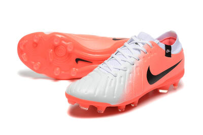 Men's Nike Tiempo Legend 10 Elite FG Football Boots - White/Pink/Black