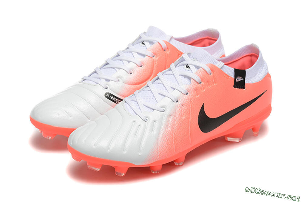 Men's Nike Tiempo Legend 10 Elite FG Football Boots - White/Pink/Black 5