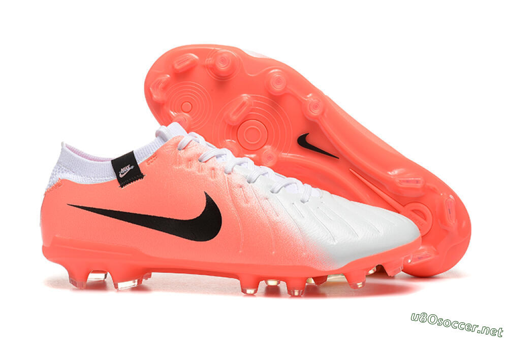 Men's Nike Tiempo Legend 10 Elite FG Football Boots - White/Pink/Black 2