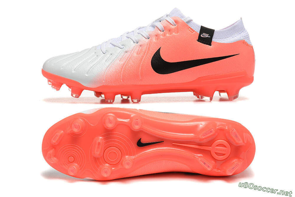 Men's Nike Tiempo Legend 10 Elite FG Football Boots - White/Pink/Black 1