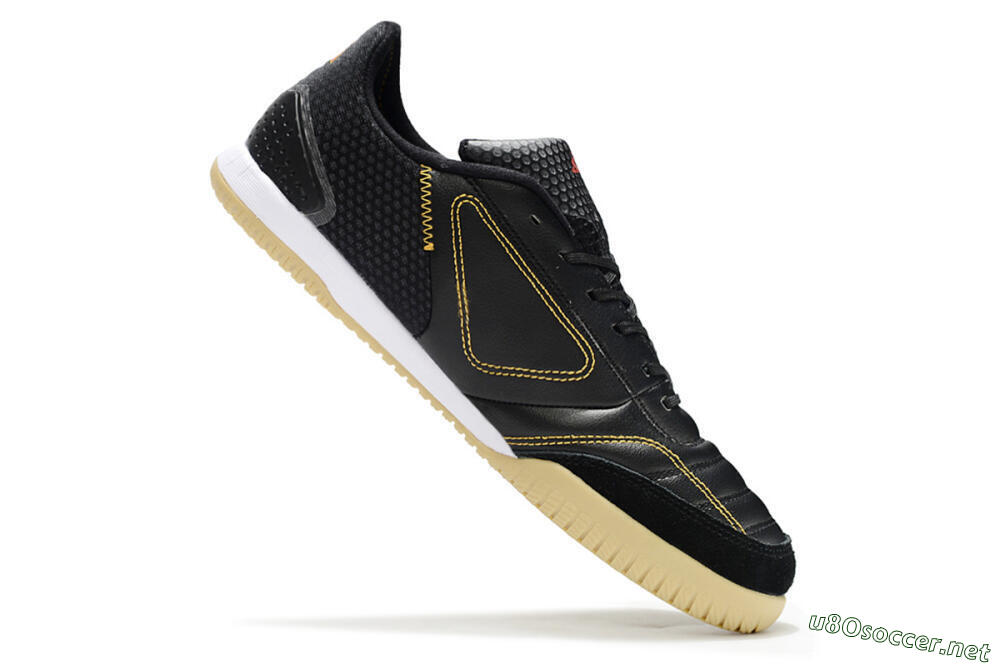 Men's Adidas Top Sala FG Football Shoes - Black/Orange/Brown 4