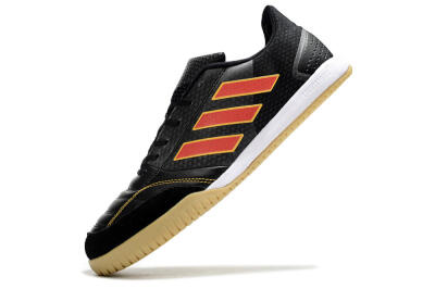 Men's Adidas Top Sala FG Football Shoes - Black/Orange/Brown