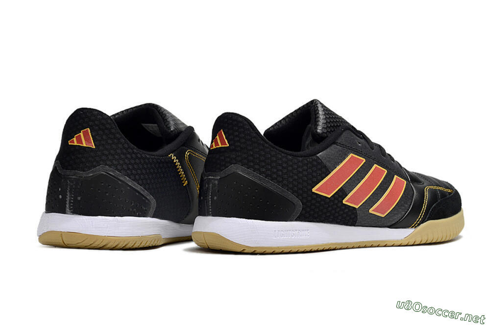 Men's Adidas Top Sala FG Football Shoes - Black/Orange/Brown 6