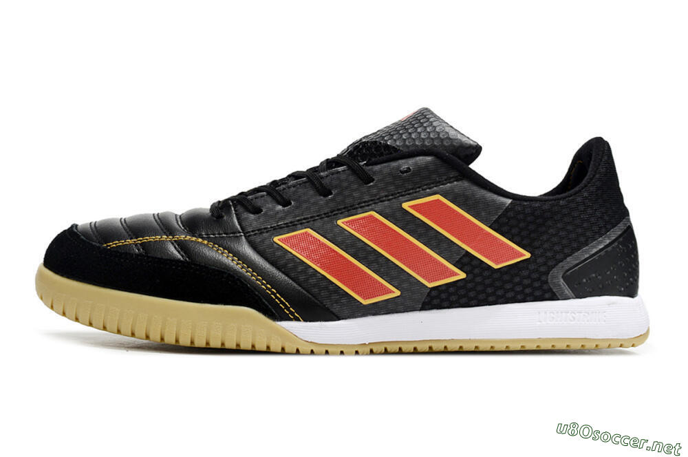 Men's Adidas Top Sala FG Football Shoes - Black/Orange/Brown 0
