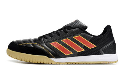 Men's Adidas Top Sala FG Football Shoes - Black/Orange/Brown