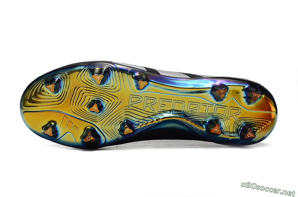 Unisex Adidas Predator Accuracy+ Laceless FG Football Boots - Black/Silver 7