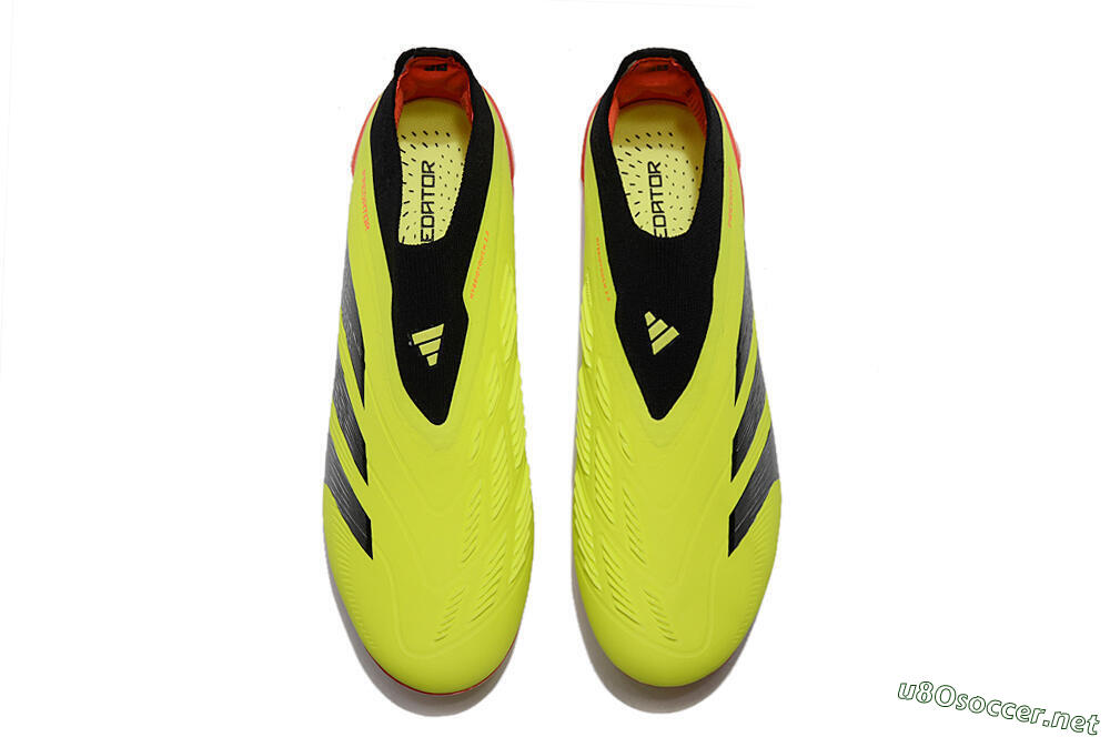 Unisex Adidas Predator Accuracy+ Laceless FG Football Boots - Yellow/Black/Grey 4