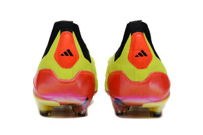 Unisex Adidas Predator Accuracy+ Laceless FG Football Boots - Yellow/Black/Grey
