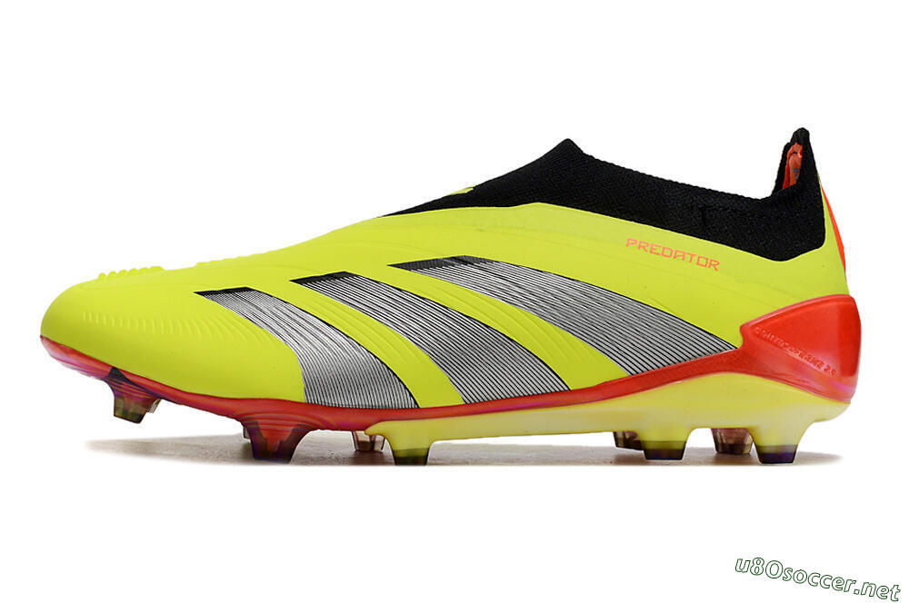 Unisex Adidas Predator Accuracy+ Laceless FG Football Boots - Yellow/Black/Grey 0