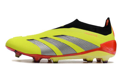 Unisex Adidas Predator Accuracy+ Laceless FG Football Boots - Yellow/Black/Grey