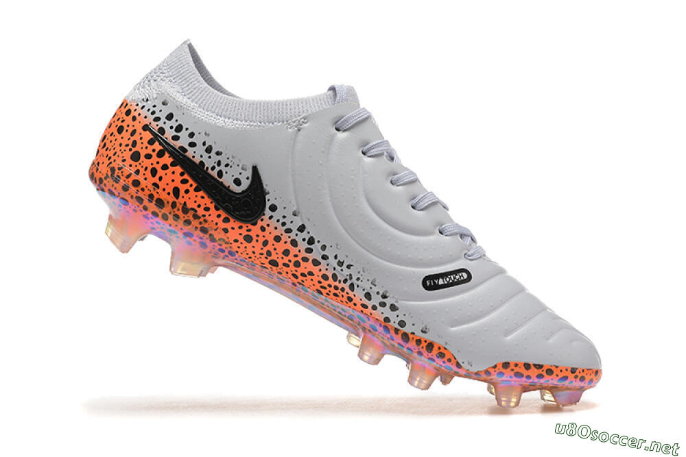 Men's Nike Tiempo Legend 10 Elite FG Football Boots - Grey/Orange/Black 7