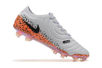 Men's Nike Tiempo Legend 10 Elite FG Football Boots - Grey/Orange/Black