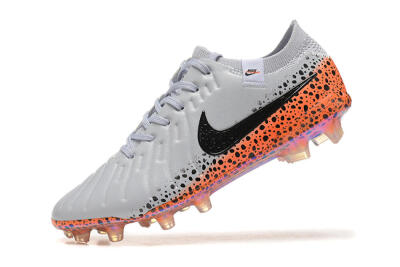 Men's Nike Tiempo Legend 10 Elite FG Football Boots - Grey/Orange/Black