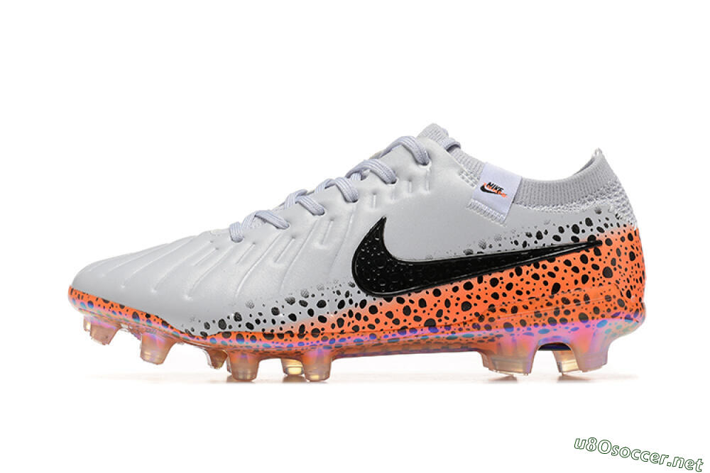 Men's Nike Tiempo Legend 10 Elite FG Football Boots - Grey/Orange/Black 0